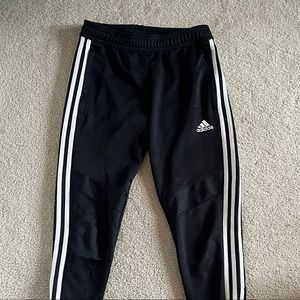 Black adidas White Stripe Joggers size Women’s XS